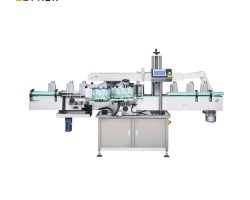 Aŭtomata-Duobla-Flanka-Ŝampuo-Botelo-Labelado-Maŝino